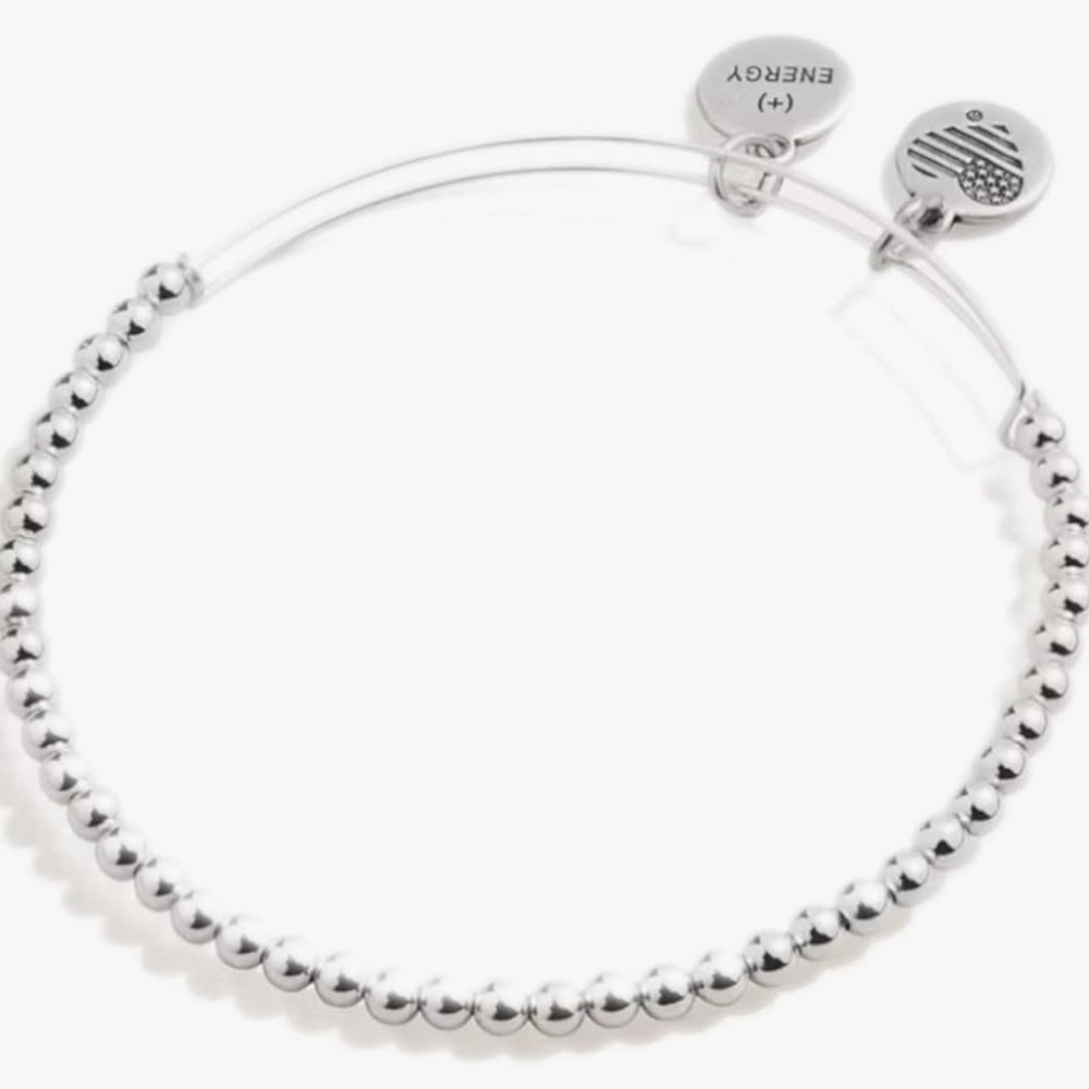 Alex and Ani Accents Beaded Expandable Bangle for Women, Dot Beads.
